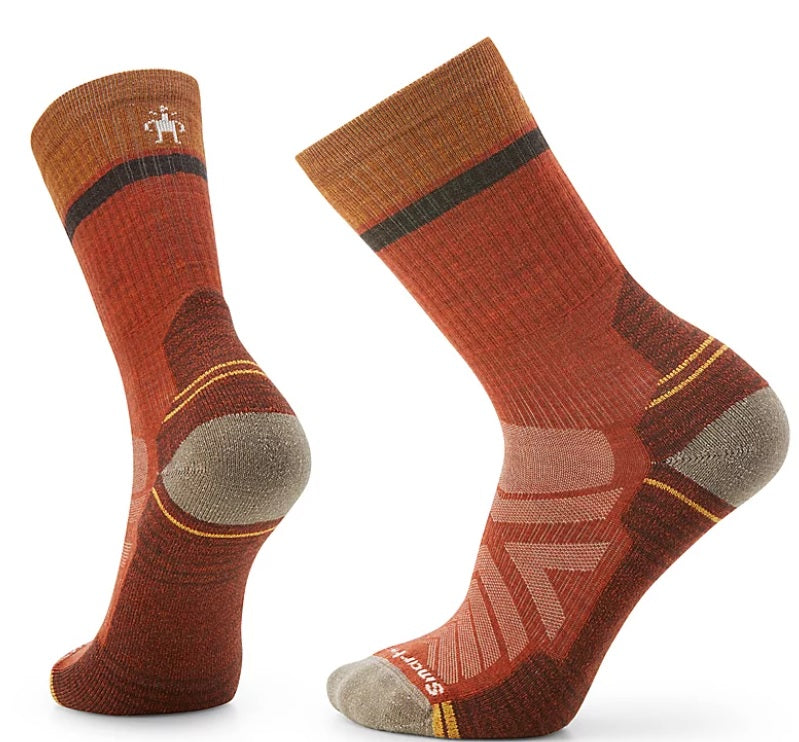 Mens Hike Light Cushion Winding Trail Crew Socks