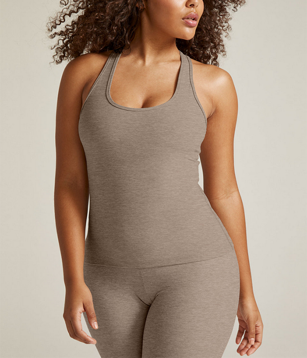 Womens Spacedye Step Up Racerback Tank
