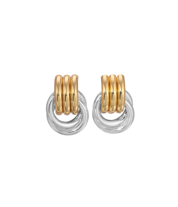 Womens Mini Knot Mixed Earring