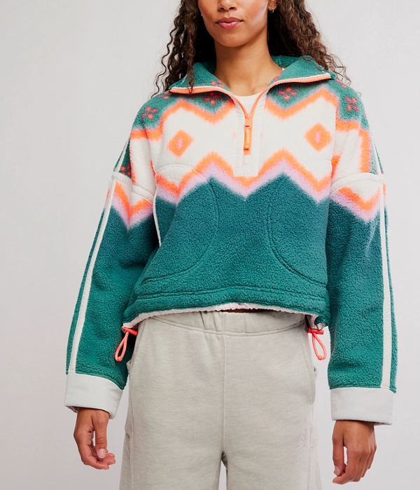 Womens Printed Mountain High 1/2 Zip Fleece
