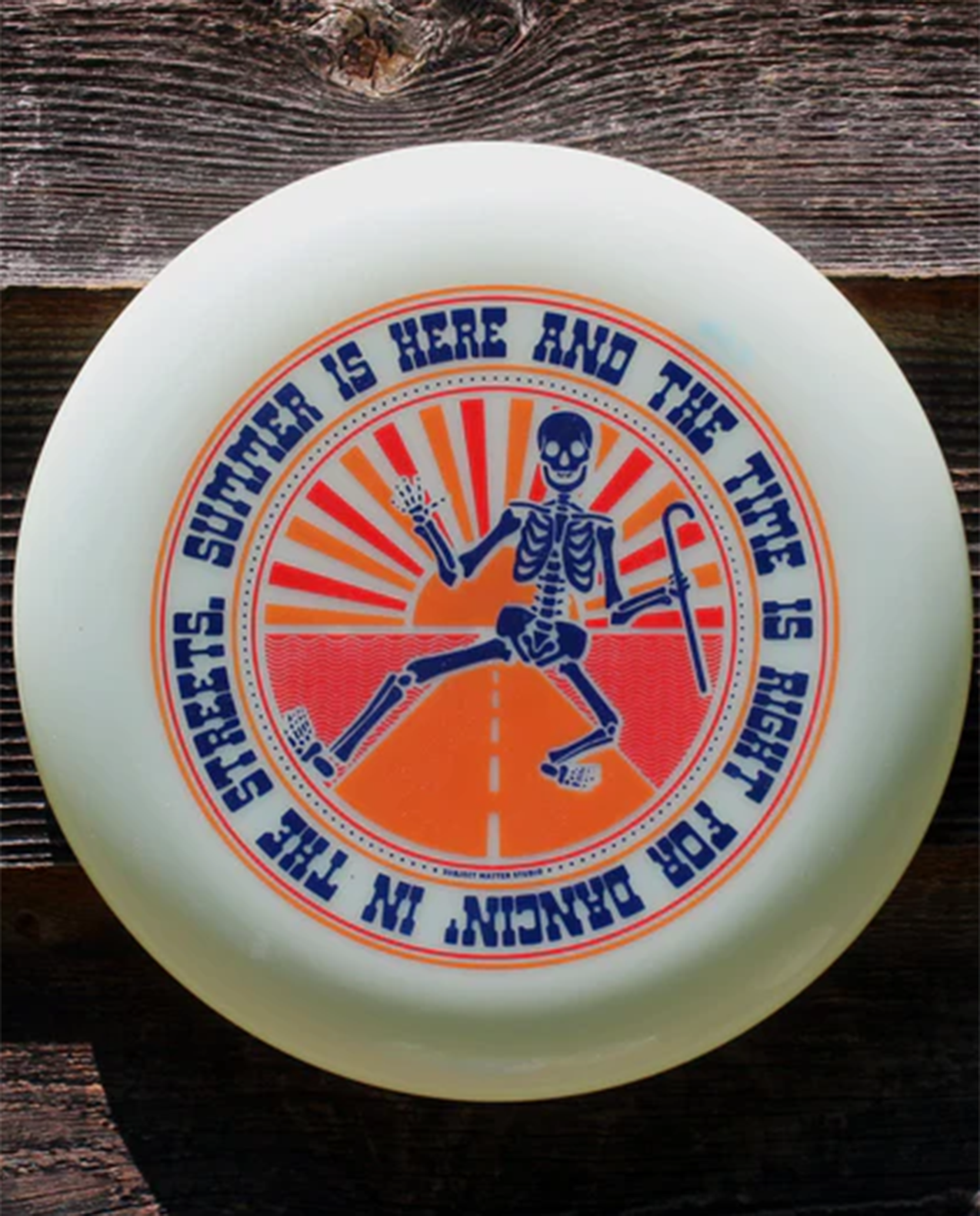 DANCIN' Poster Art Frisbee 175gm glow / grateful dead