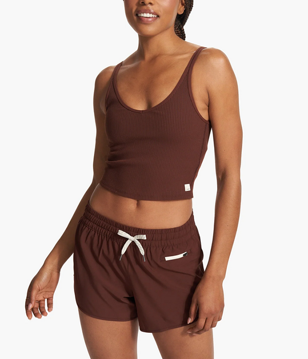 VUORI Womens Rib Crop Tank