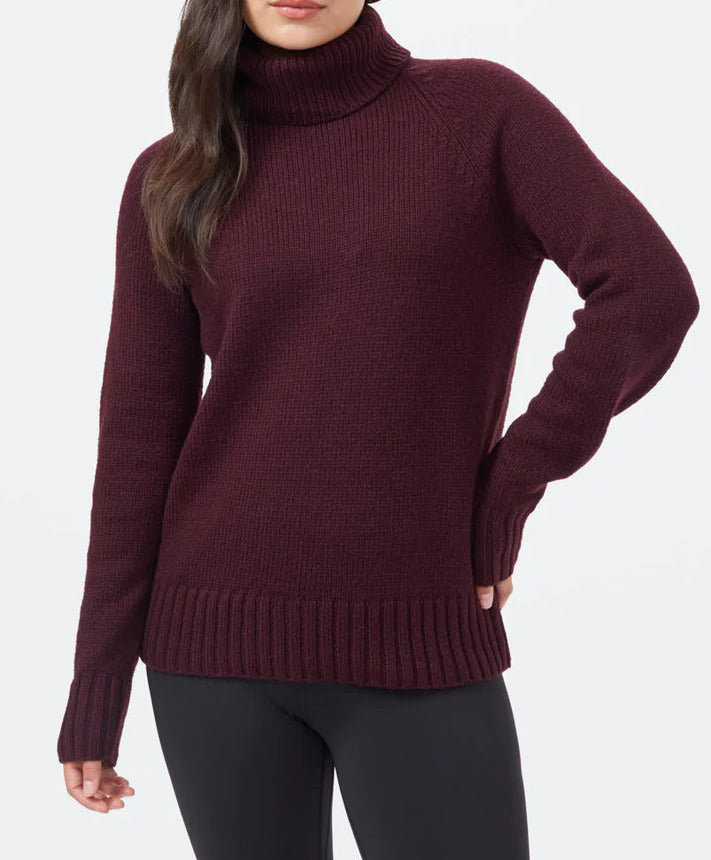Womens Highline Wool Turtleneck Sweater