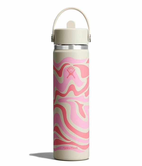 24oz Wide Flex Straw Cap S26 in Le Callie Pink