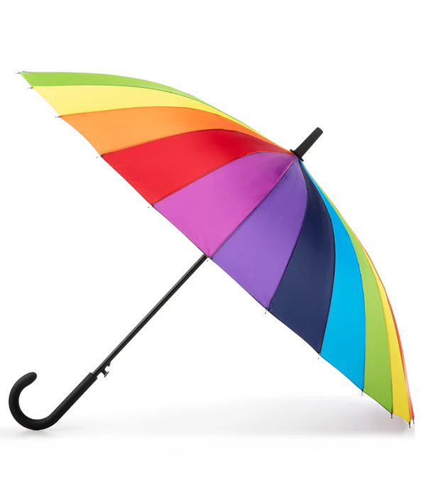 Womens 59cm 24 Rib Auto Open Stick Umbrella