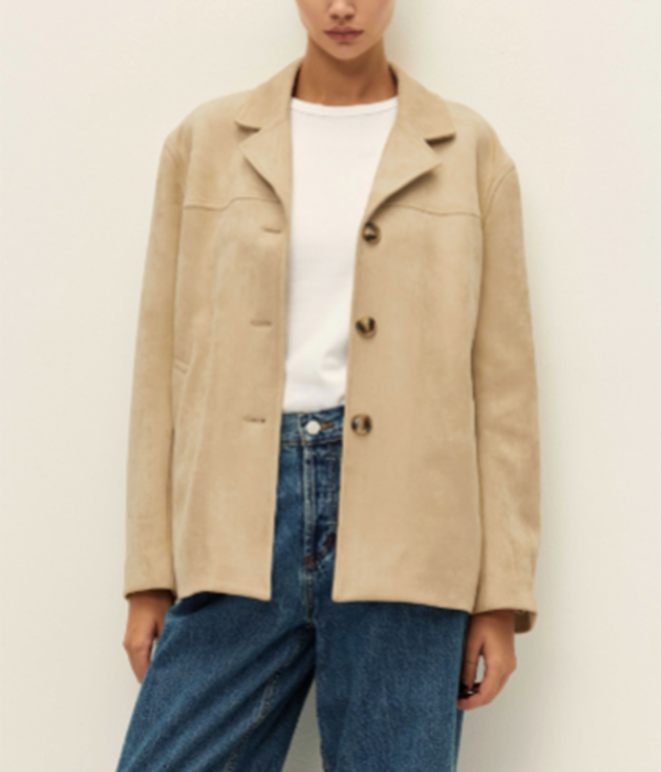 Womens Toby Vegan Suede Jacket
