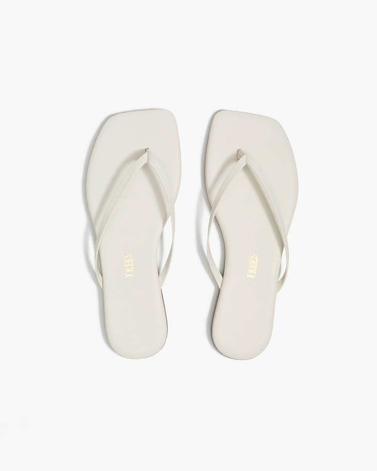 Womens Square Toe Lily Sandal in Cream