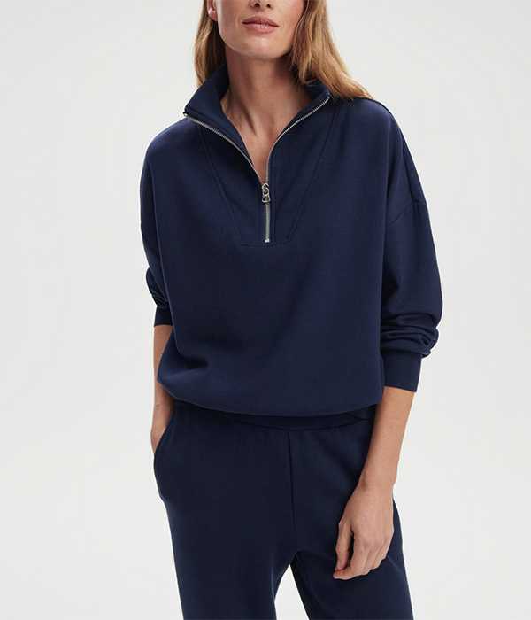 Womens Hawley Half Zip Sweat