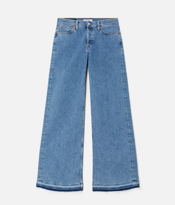 Womens Mid Rise Wide Leg