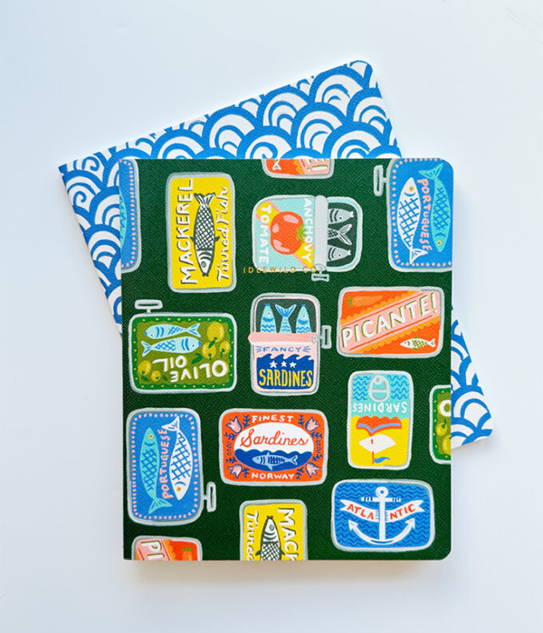 Tinned Fish Notebook Duo