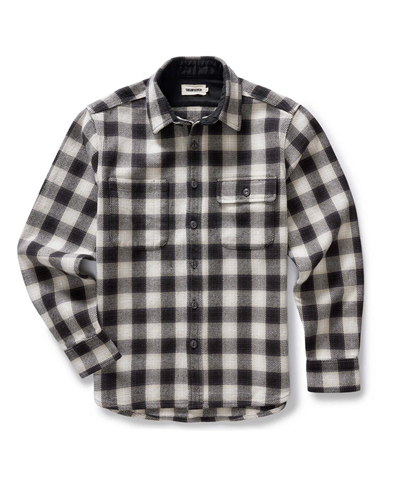 Mens The Moto Utility Shirt in White Smoke - 40