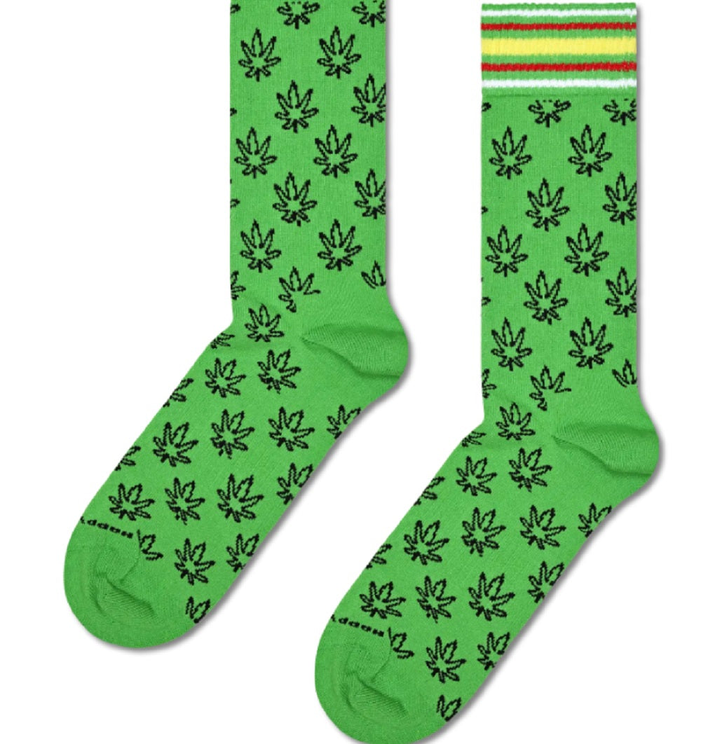 Mens Leaf Sneaker Sock