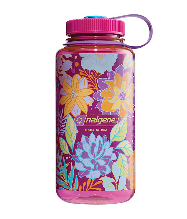 Wide Mouth 32oz Sustain in Magenta Botanical