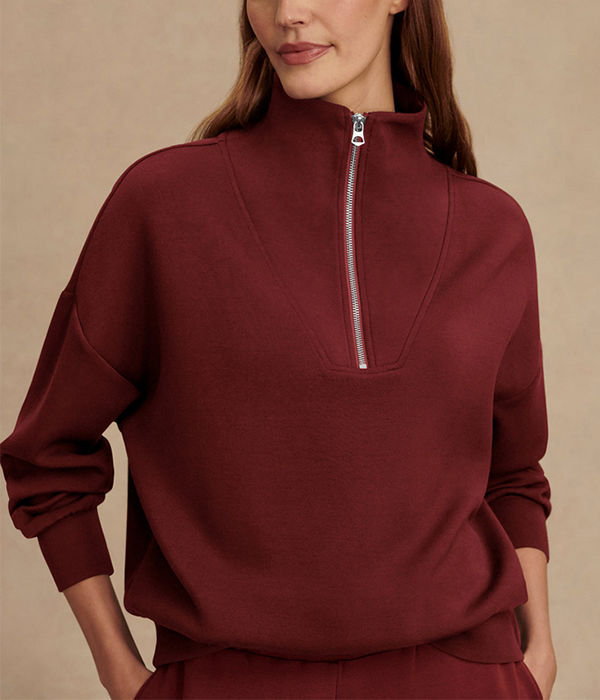 Womens Hawley Half Zip Sweat