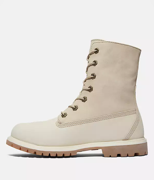 Womens Authentics Teddy Fleece WP Fold-Down in Natural Nubuck