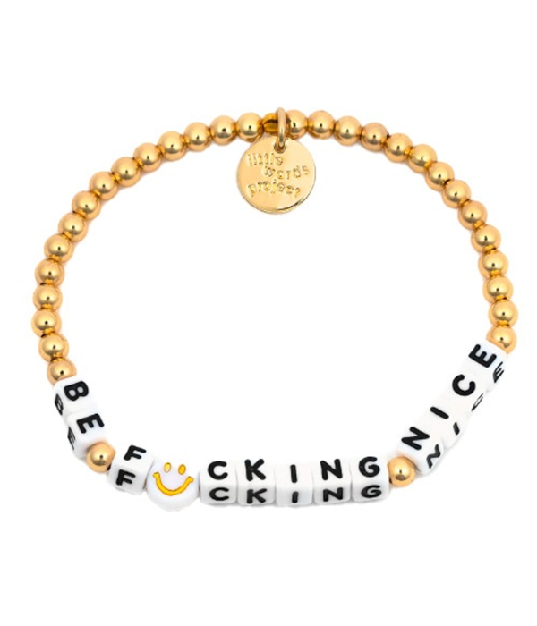 Womens Be F:)CKING NICE Bracelet