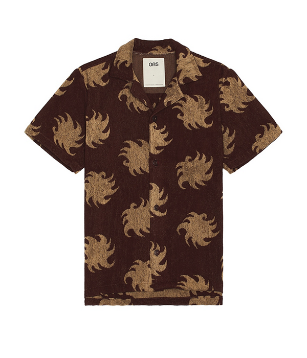 Mens Cuba Terry Shirt in Mocha
