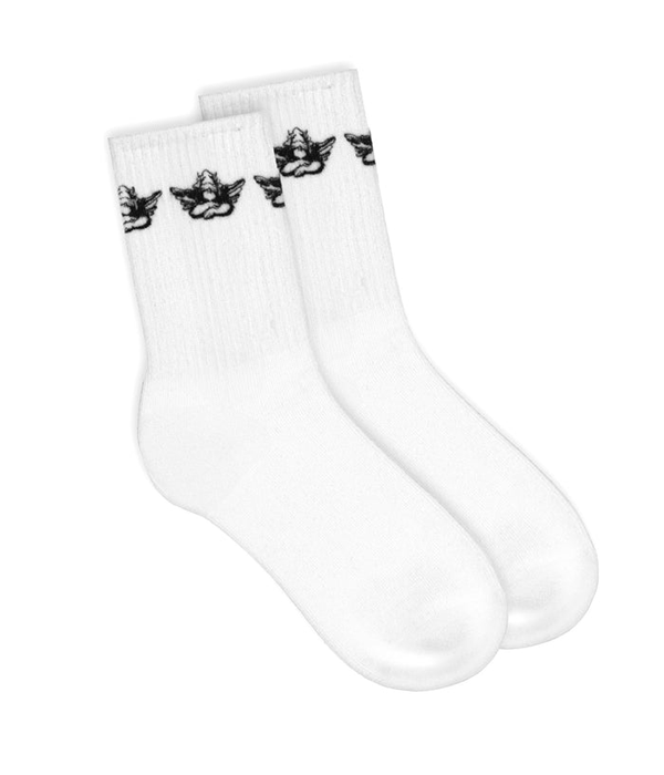 Boys Lie Logo Sock 3 Pack in White