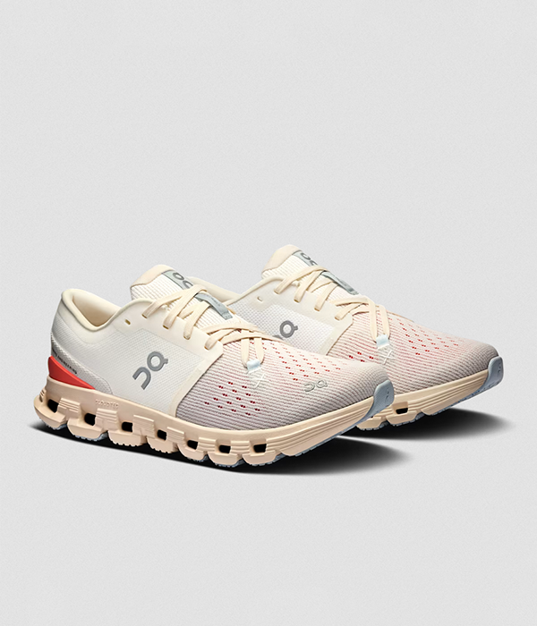 Womens Cloud X 4 in Ivory | Salmon