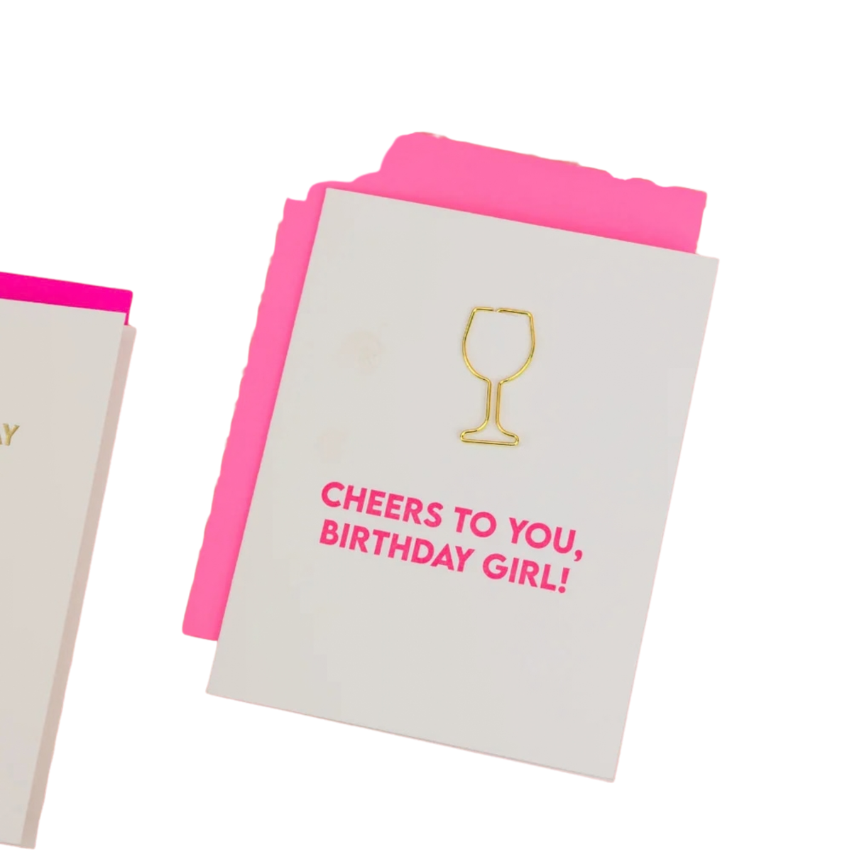 Cheers To You Birthday Girl Wine Glass Birthday Card