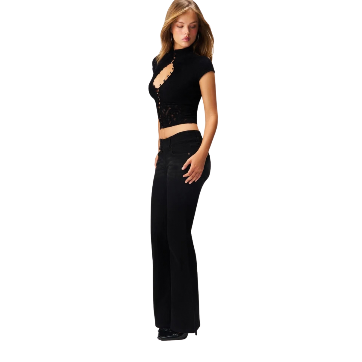 Womens Ari Mock Neck Top