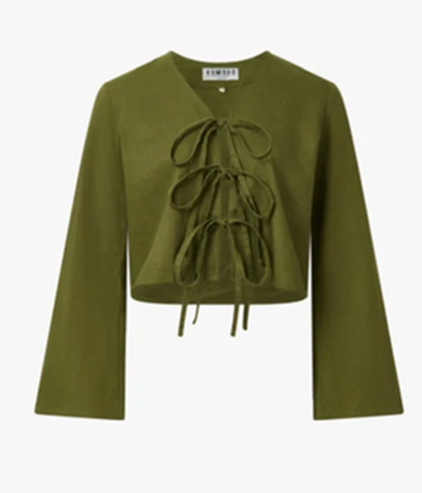 Womens Savannah Tie Front Top