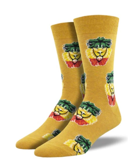 SOCKSMITH Mens Rasta Lion Socks