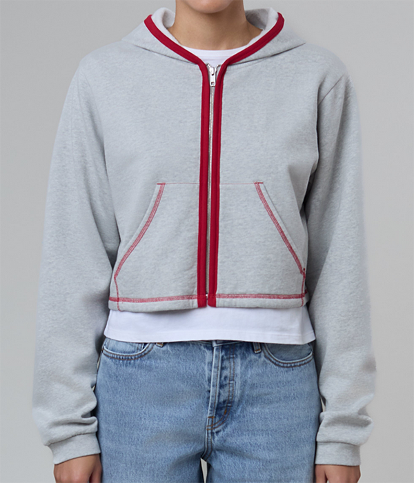 Womens Neighborhood Zip in Gray