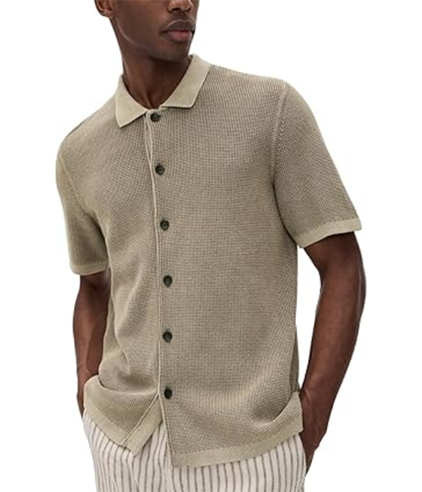 Mens SS Sunwashed Sweater Shirt