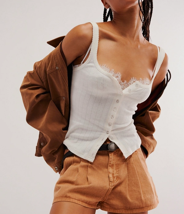 Womens End Game Pointelle Tank