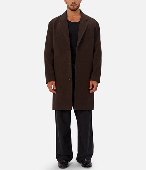 Mens Wool Blend Jacques Coat