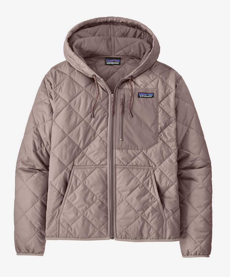 Womens Diamond Quilted Bomber Hoody S25