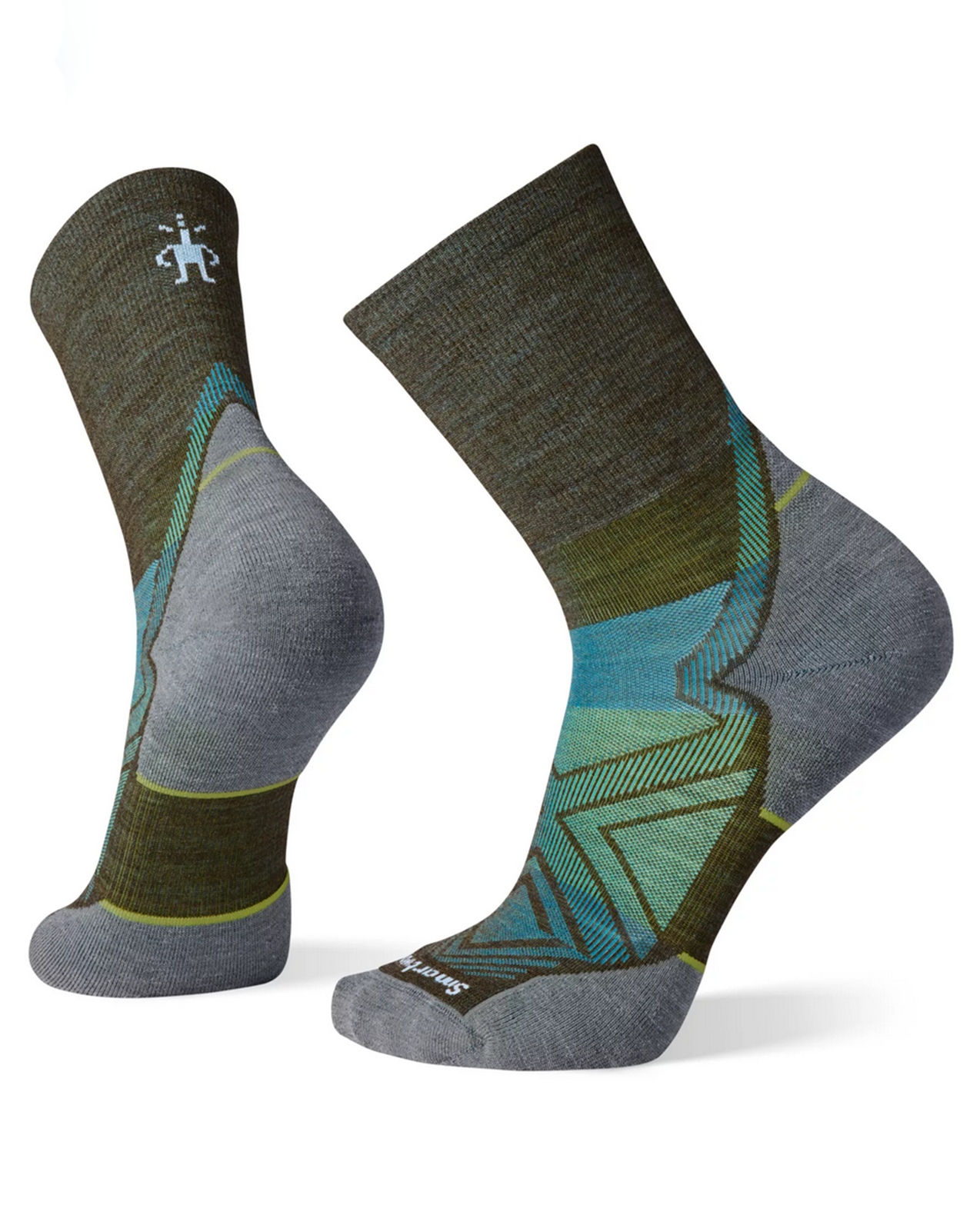 Run Targeted Cushion Mid Crew Socks