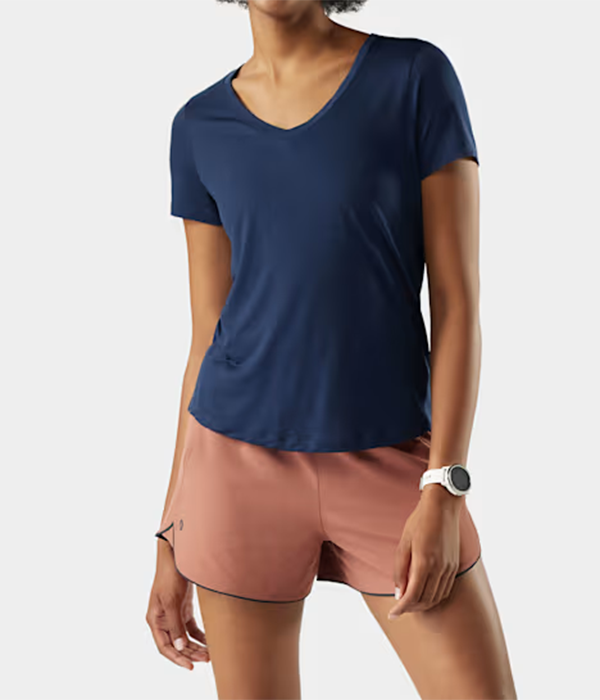 Womens Active Ultralite V-Neck Short Sleeve