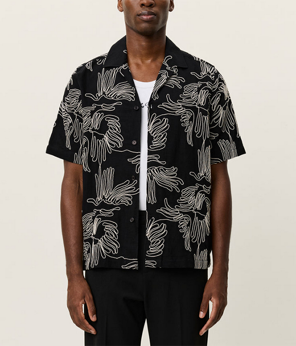 Mens Liam AOE Flower SS Shirt