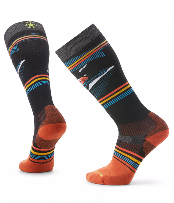 Mens Snowboard Targeted Cushion Piste Machine OTC Socks