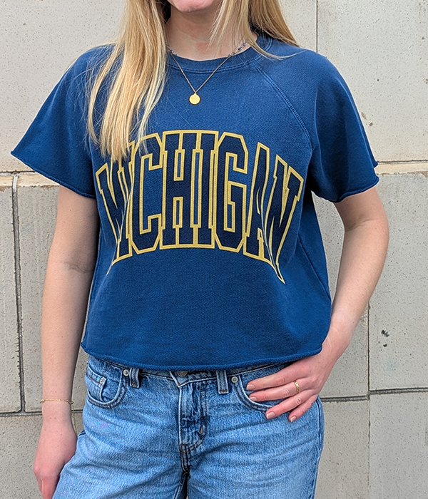 Michigan S/S Potassium Wash Sweatshirt
