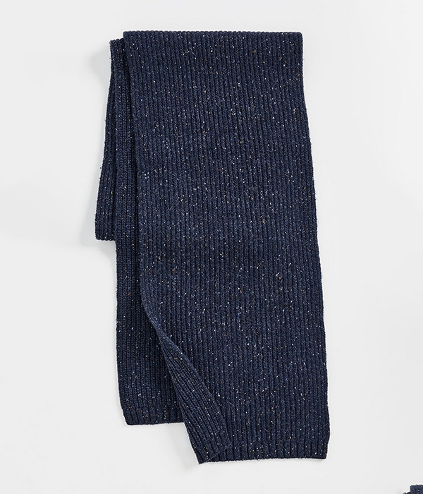 Mens Plaited Waffle Scarf