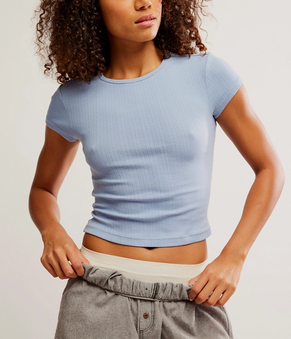 Womens Wait a Minute Baby Tee