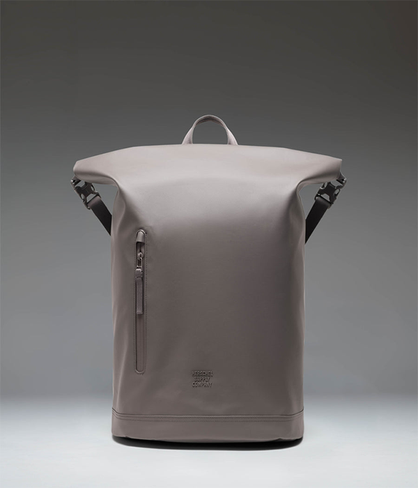 Roll Top Backpack in Dark Gull Gray
