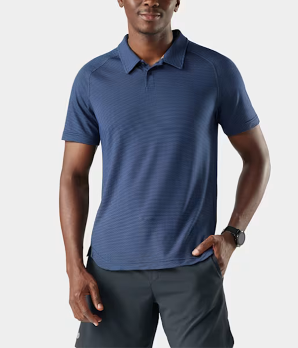 Mens Active Mesh Polo