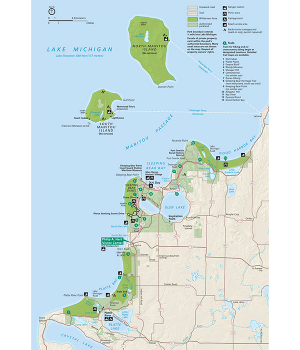Trail Maps of Sleeping Bear Dunes