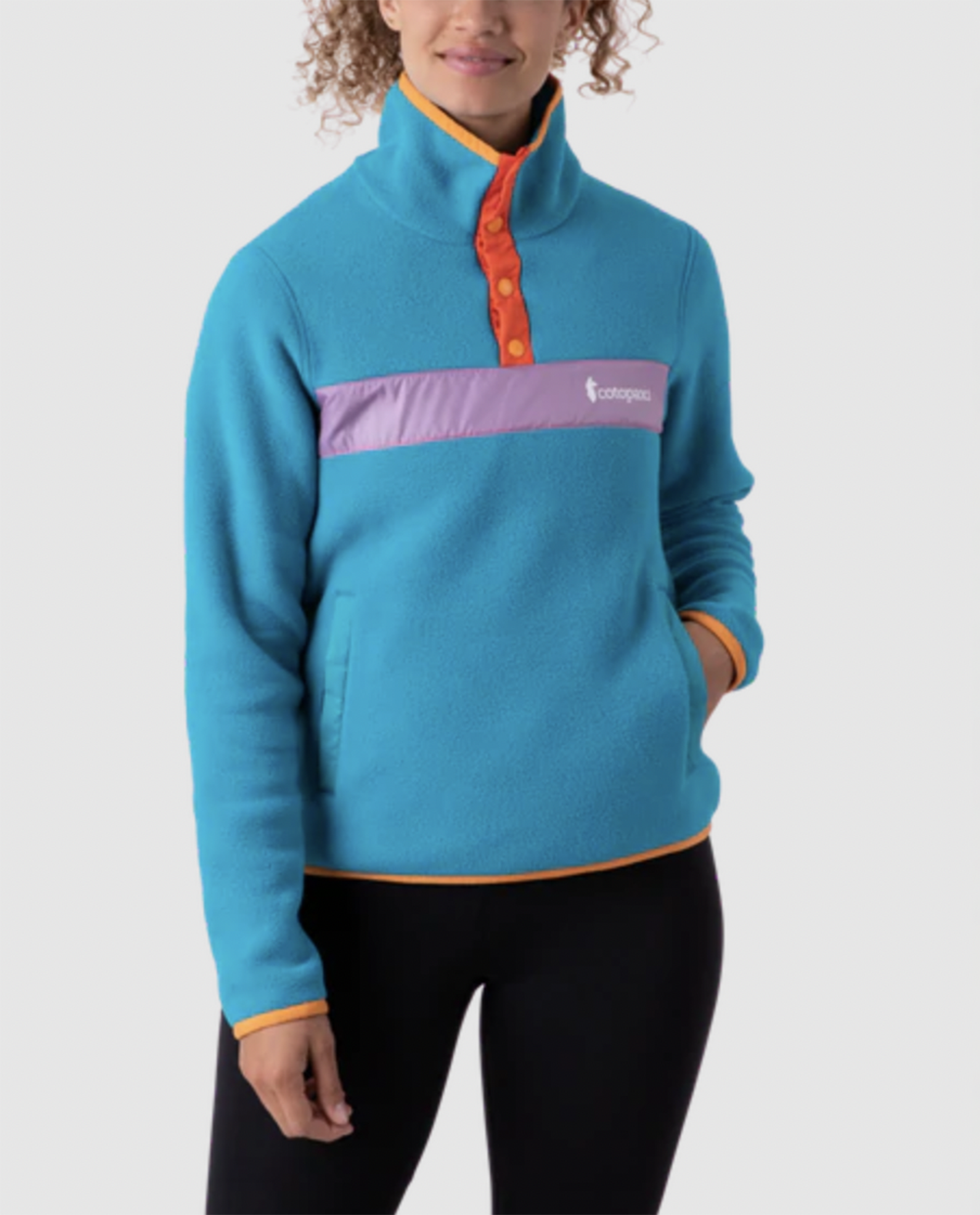Womens Teca Fleece Pullover in June Bug