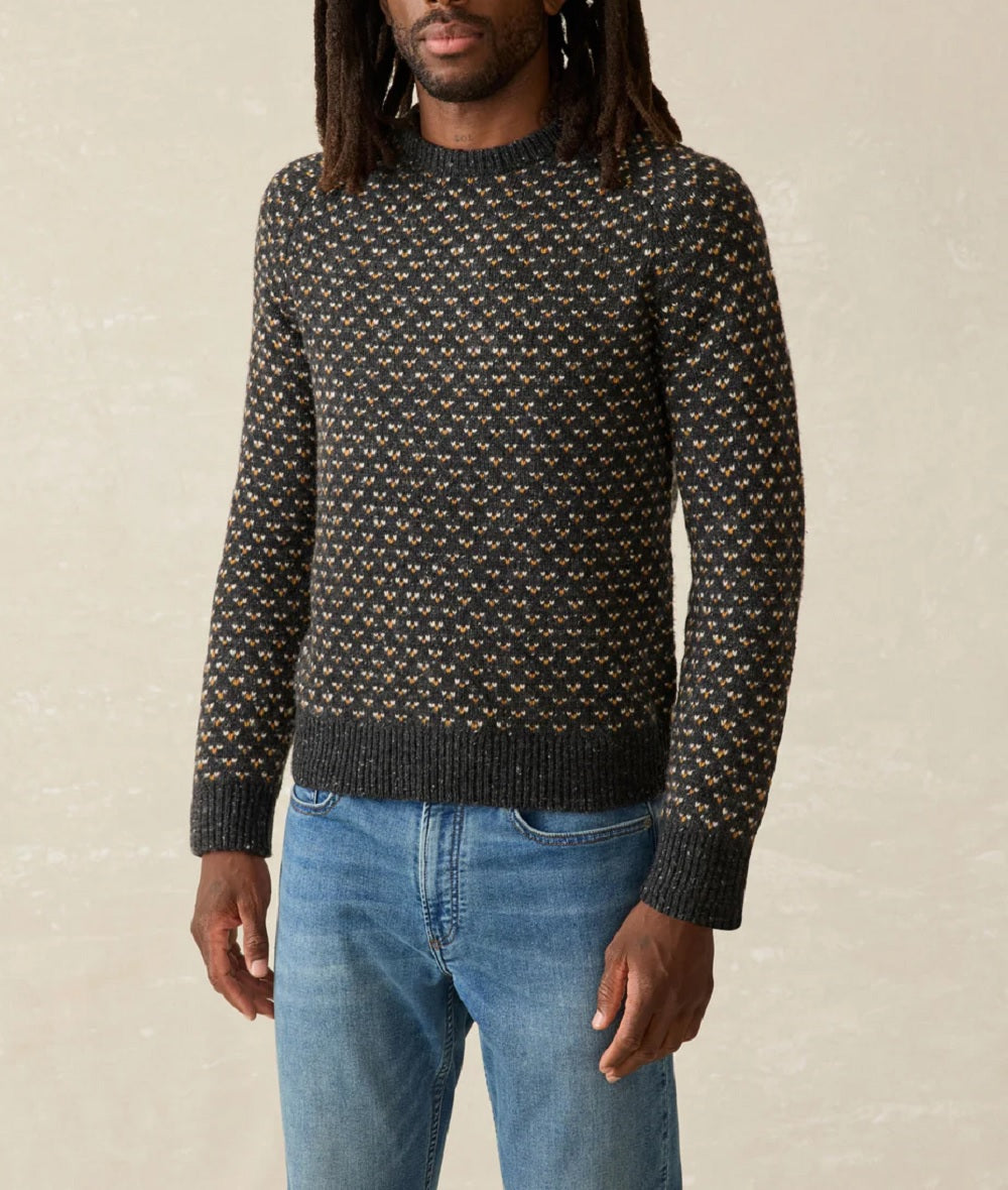 Mens Donegal Crew Sweater