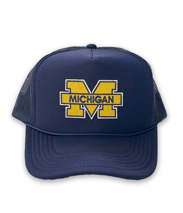 Michigan Block M Foam Trucker