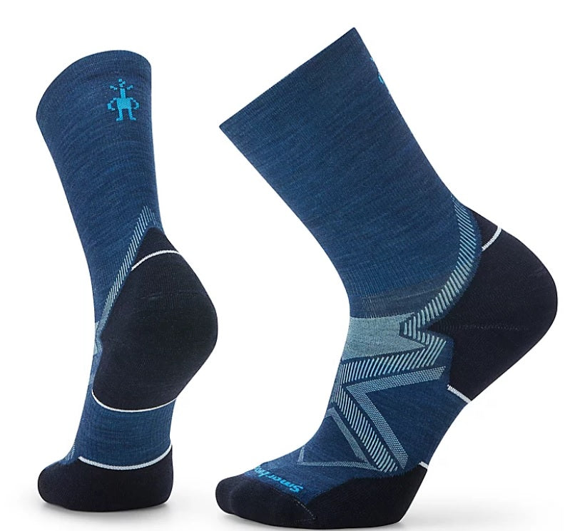 Mens Run Cold Weather Targeted Cushion Crew Socks