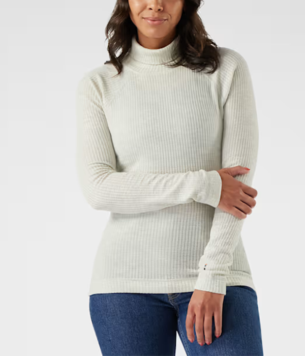 Womens Thermal Merino Rib Turtleneck
