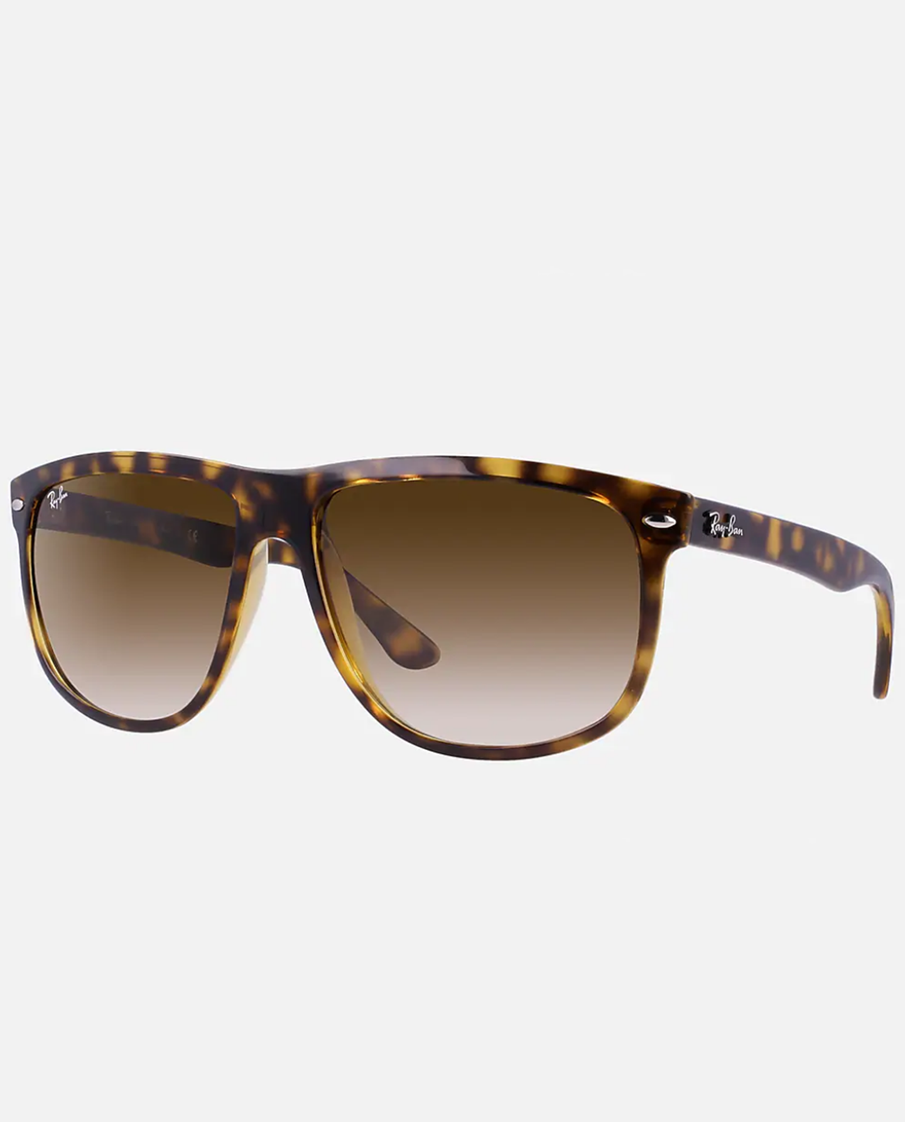 Boyfriend with Light Havana Frame and Clear Gradient Brown