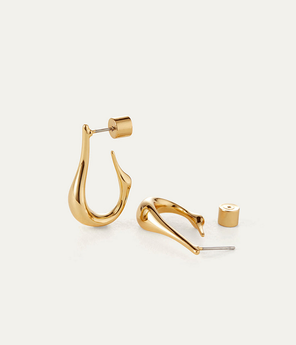 Womens Colette Hoops - Small in  High Polish Gold