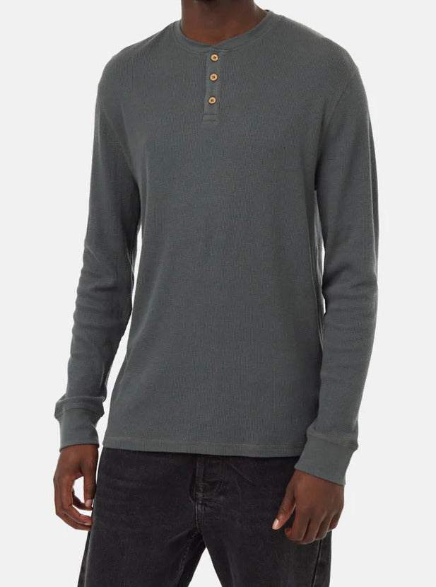 Mens TreeWaffle Henley Longsleeve